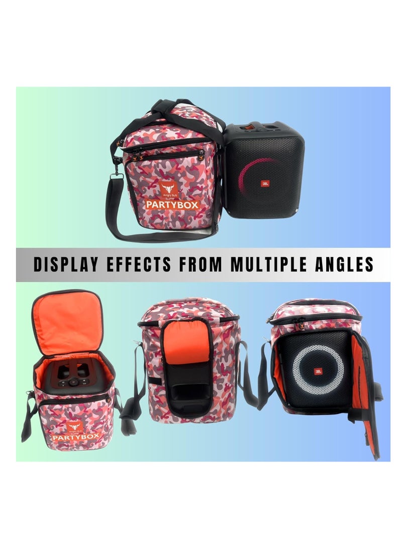 Safe Carry Speaker Storage Bag with Shoulder Strap Travel Bag Handy for JBL Encore Essential - ARMY J
