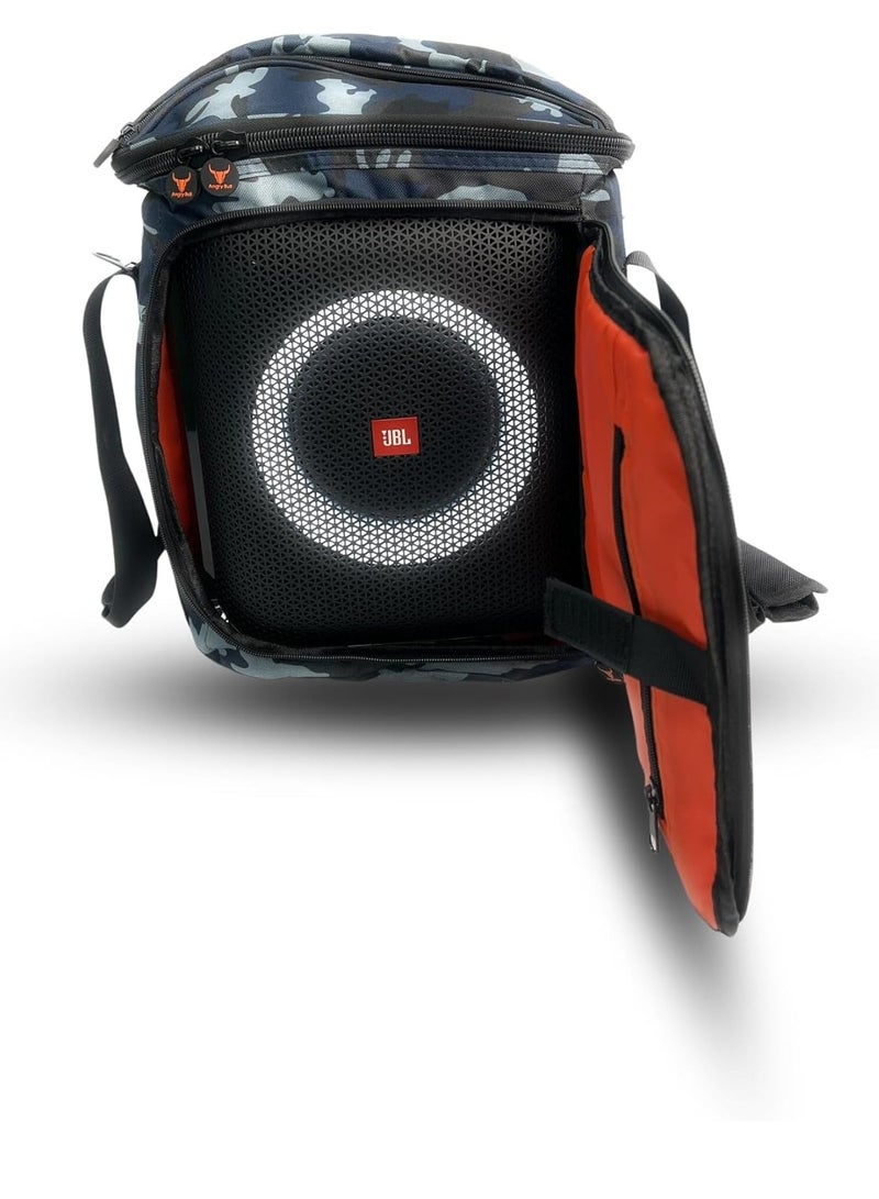 Speaker Bag Safety Carrying Storage Case with Shoulder and Handy Strap Travel Bag for JBL Encore Essential - ARMY E