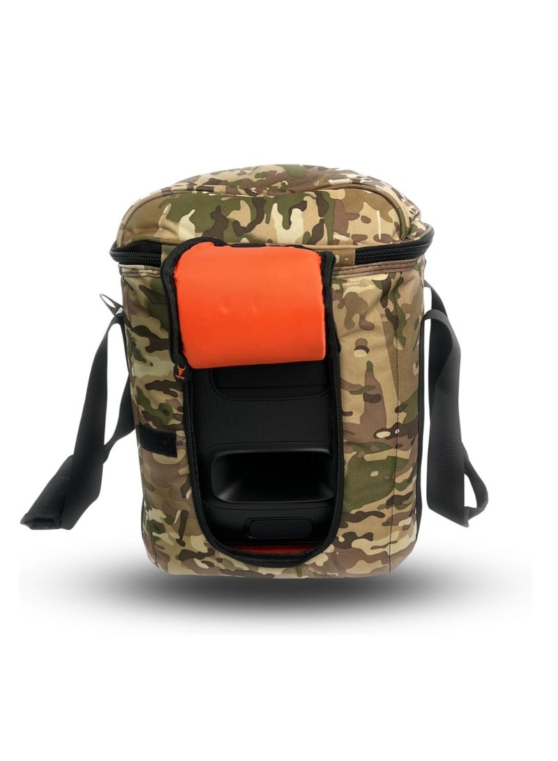 Speaker Bag Safety Carrying Storage Case with Shoulder and Handy Strap Travel Bag for JBL Encore Essential - ARMY C