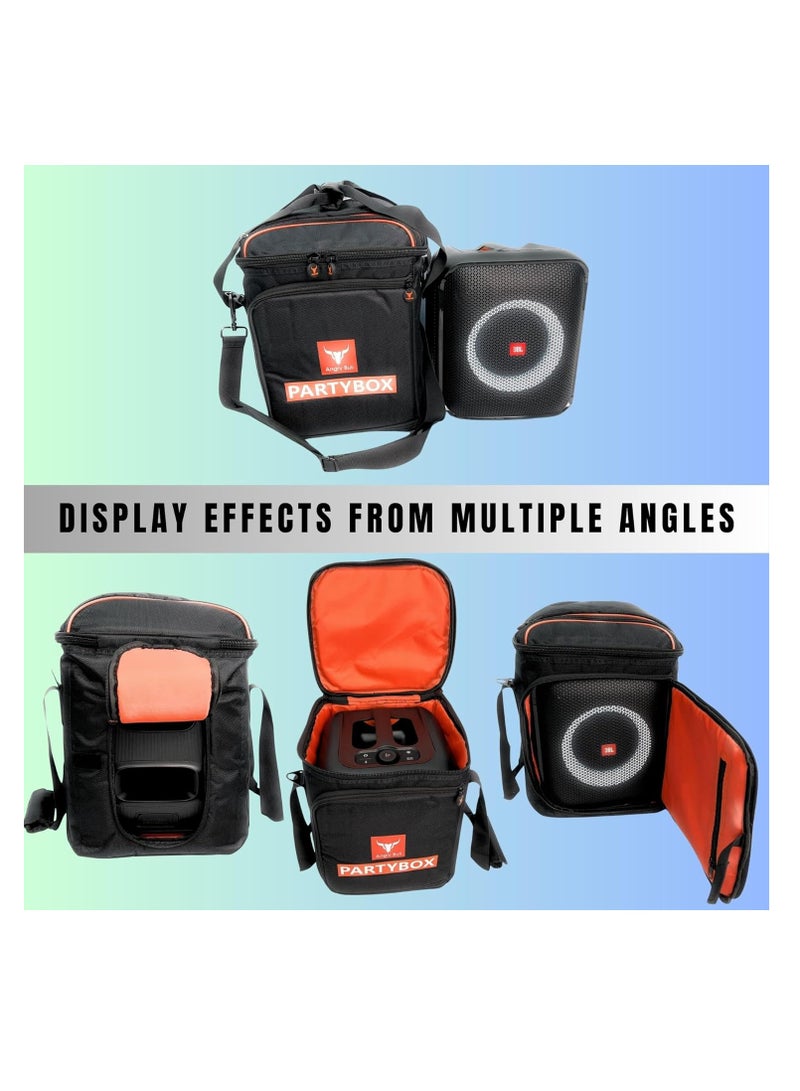 Speaker Bag Safety Carrying Storage Case with Shoulder and Handy Strap Travel Bag for JBL Encore Essential - ARMY K