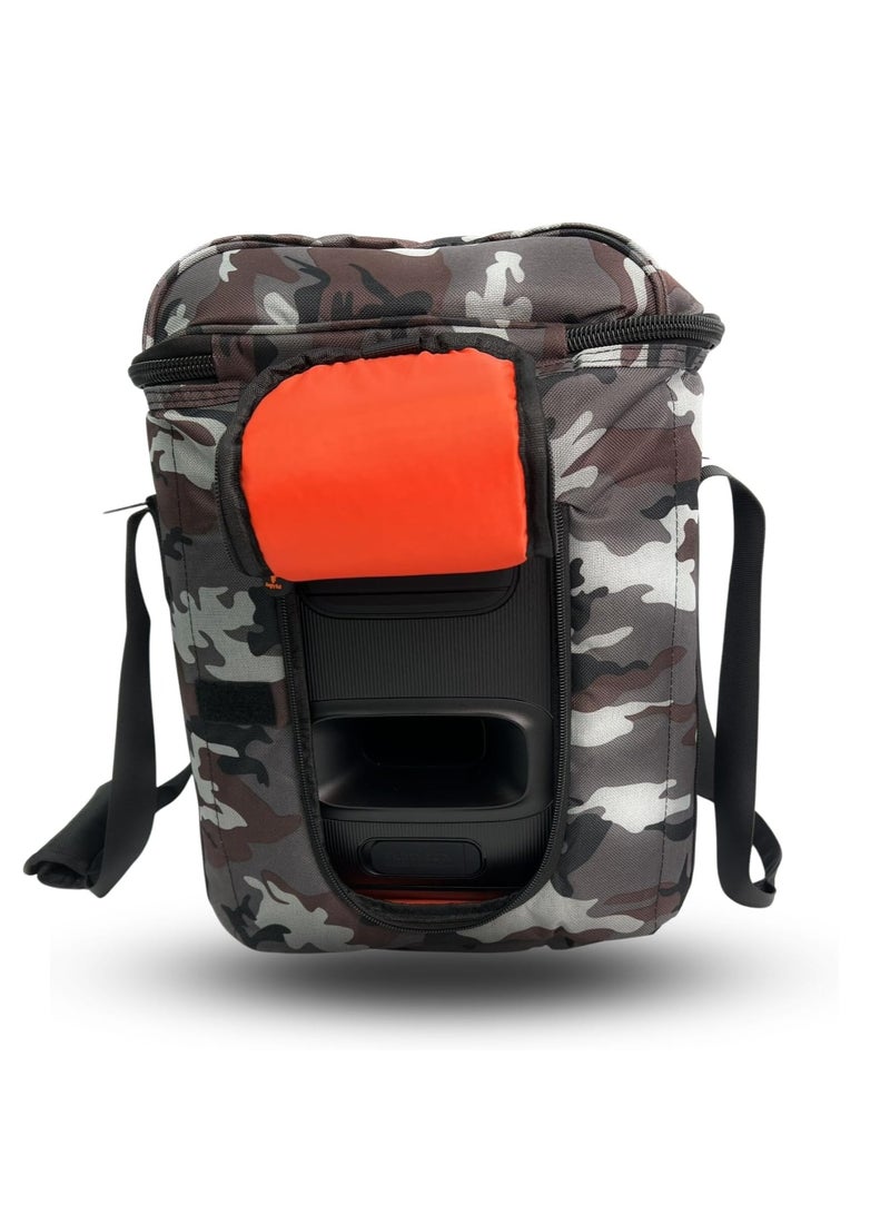 Speaker Bag Safety Carrying Storage Case with Shoulder and Handy Strap Travel Bag for JBL Encore Essential - ARMY G