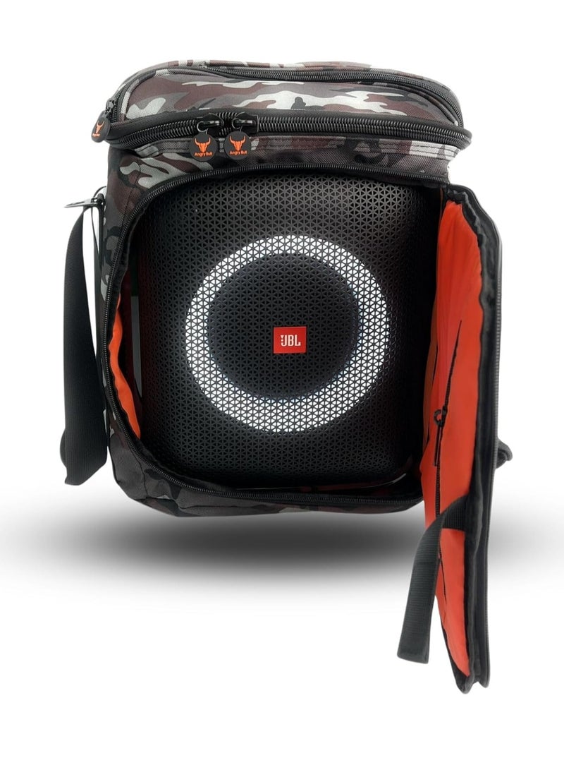 Speaker Bag Safety Carrying Storage Case with Shoulder and Handy Strap Travel Bag for JBL Encore Essential - ARMY G
