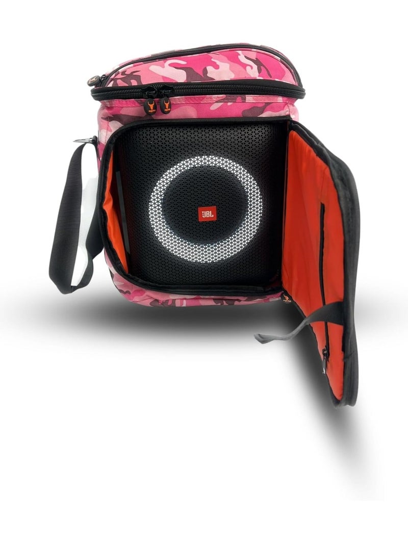 Speaker Bag Safety Carrying Storage Case with Shoulder and Handy Strap Travel Bag for JBL Encore Essential - ARMY I