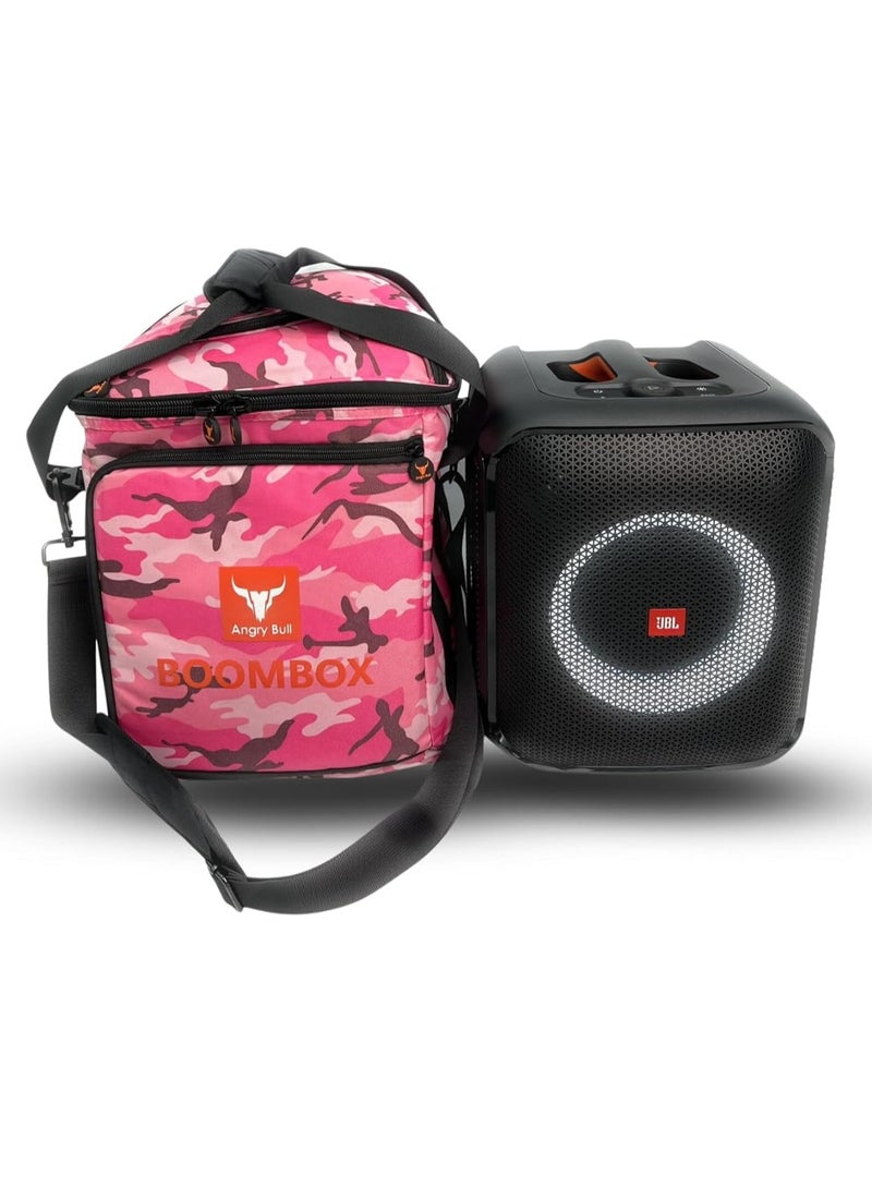 Speaker Bag Safety Carrying Storage Case with Shoulder and Handy Strap Travel Bag for JBL Encore Essential - ARMY I