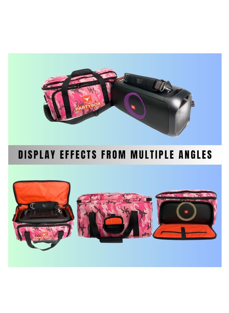 Speaker Bag Safety Storage Case with Shoulder and Handy Strap Travel Bag for JBL Party Box On The Go ARMY - I