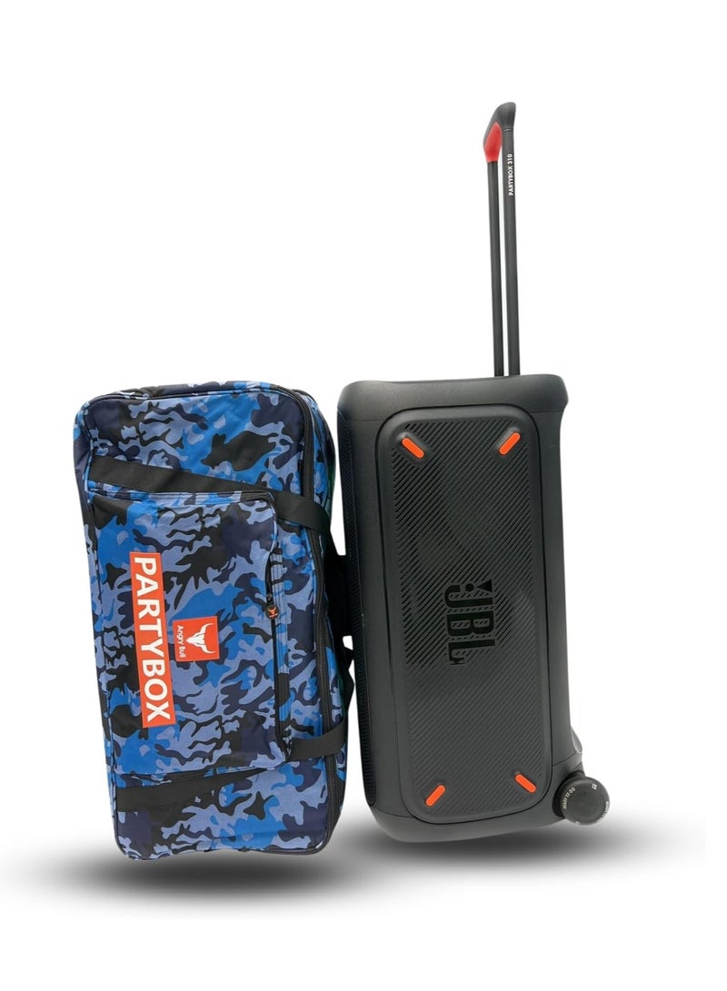 Speaker Bag Safety Storage Case with Handy Strap Travel Bag Compatible with JBL PARTY BOX 310 (ARMY-H)