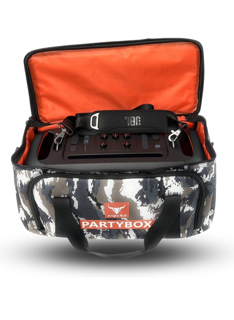 Speaker Bag Safety Storage Case with Shoulder and Handy Strap Travel Bag for JBL Party Box On The Go ARMY - F