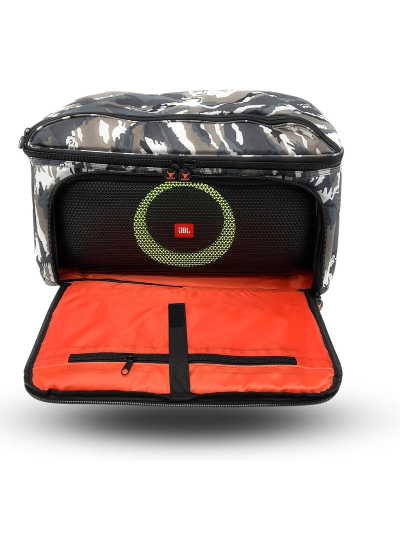Speaker Bag Safety Storage Case with Shoulder and Handy Strap Travel Bag for JBL Party Box On The Go ARMY - F