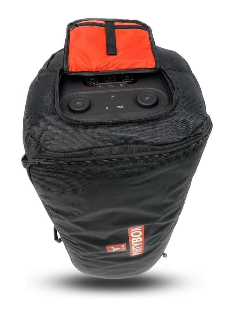 Speaker Bag Travel Safety Storage Case Handy Bag for JBL Party Box 710 - BLACK