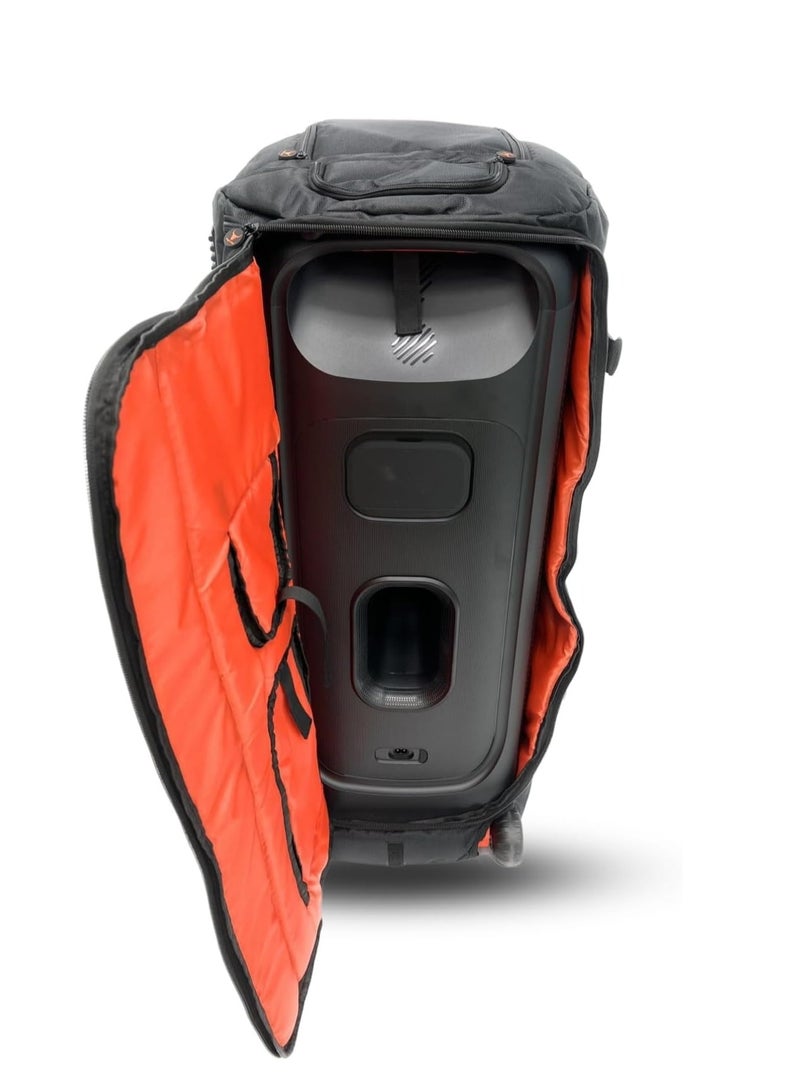 Speaker Bag Travel Safety Storage Case Handy Bag for JBL Party Box 710 - BLACK