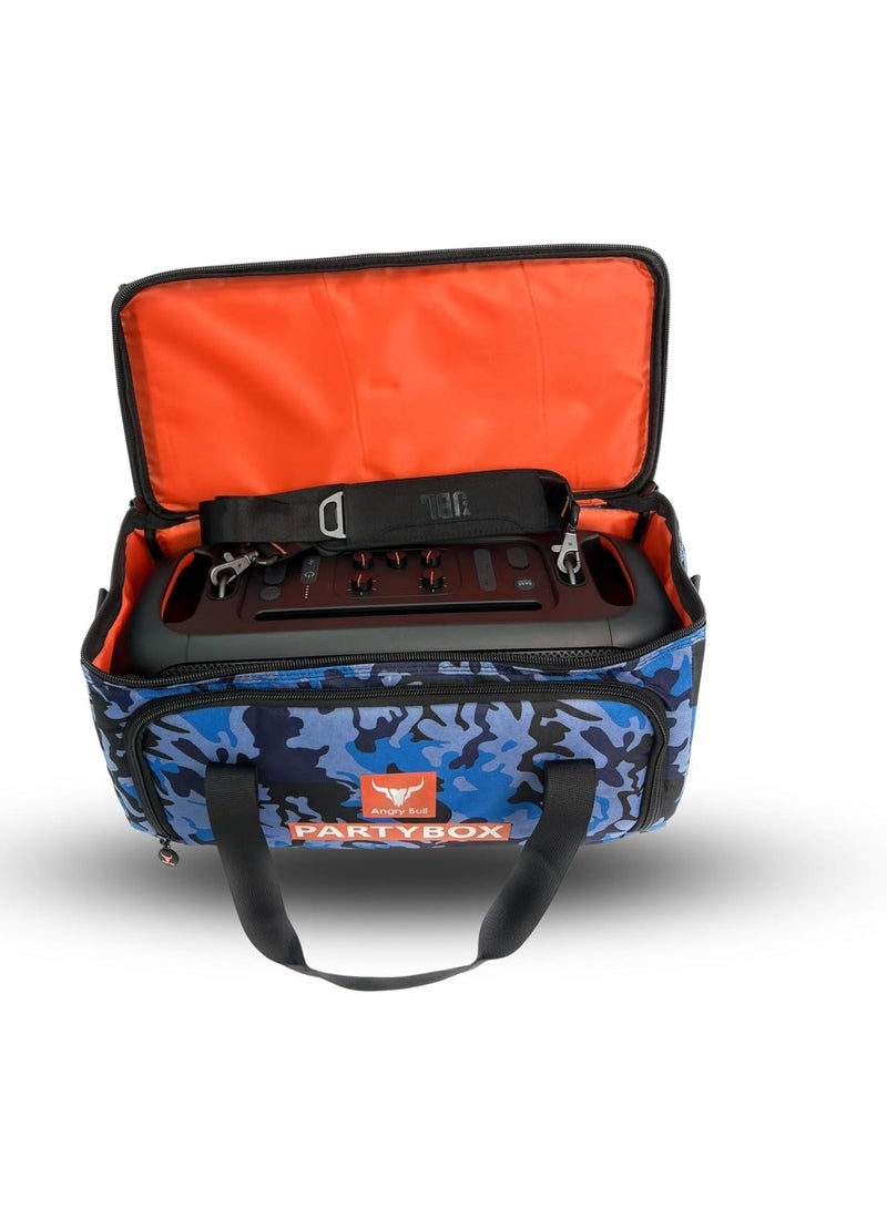 Speaker Bag Safety Storage Case with Shoulder and Handy Strap Travel Bag for JBL Party Box On The Go ARMY - H