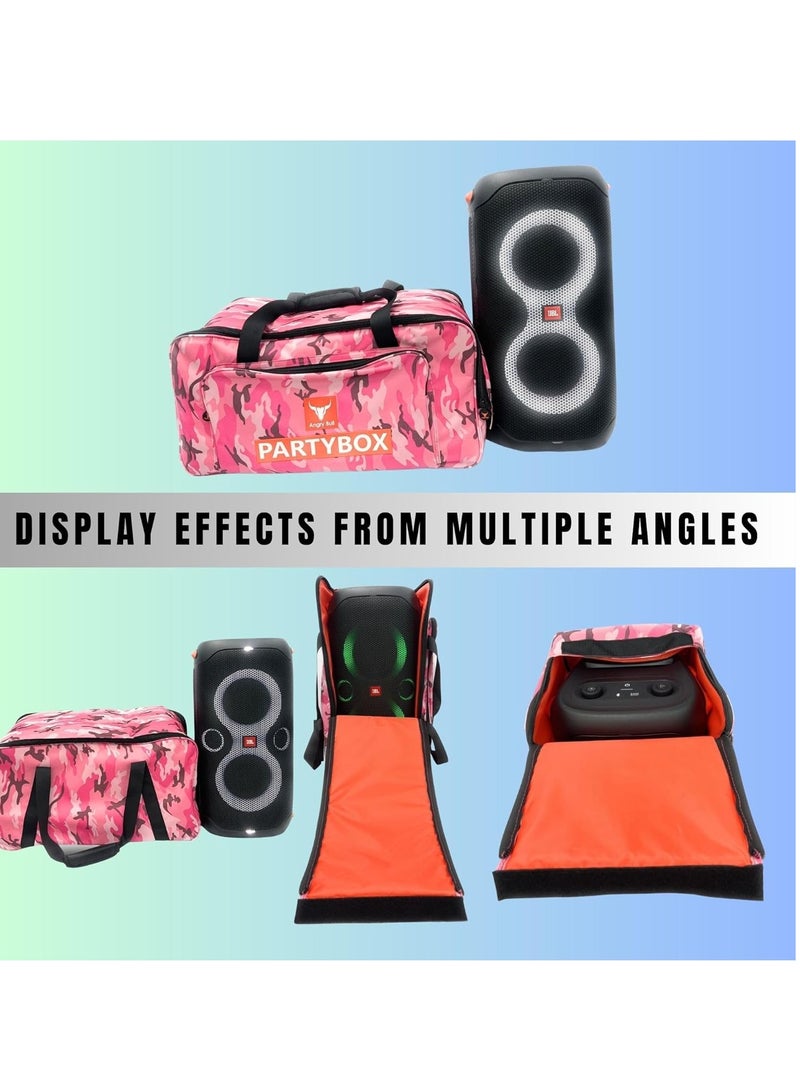 Speaker Bag Safety Storage Case with Handy Strap Travel Bag Compatible for (JBL PARTYBOX 110 BAG ARMY-I)