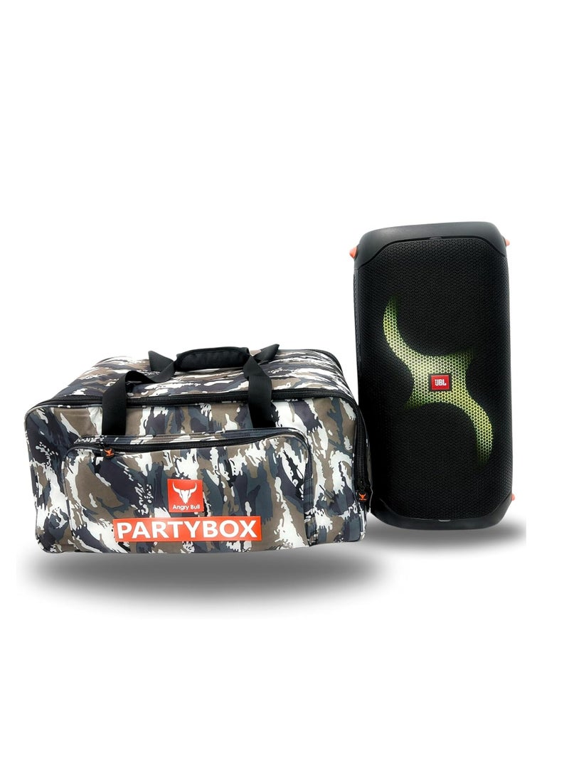 Speaker Bag Safety Storage Case with Handy Strap Travel Bag Compatible for (JBL PARTYBOX 110 BAG ARMY-F)