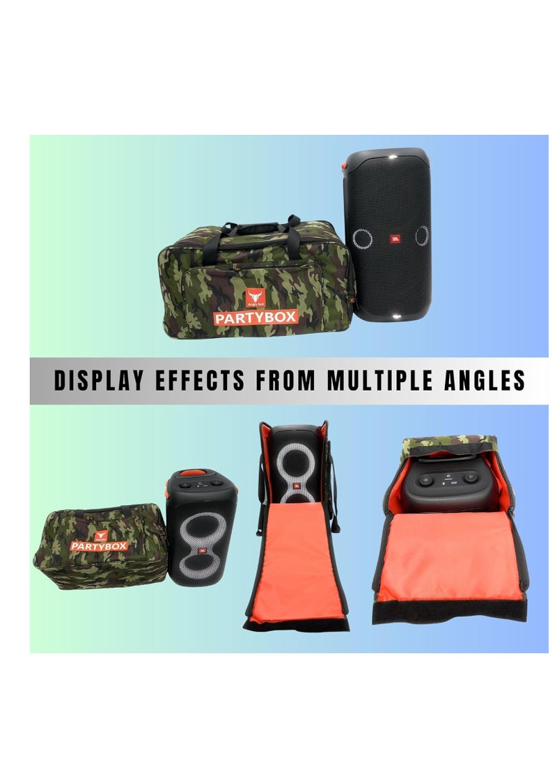 Speaker Bag Safety Storage Case with Handy Strap Travel Bag Compatible for (JBL PARTYBOX 110 BAG ARMY-A)