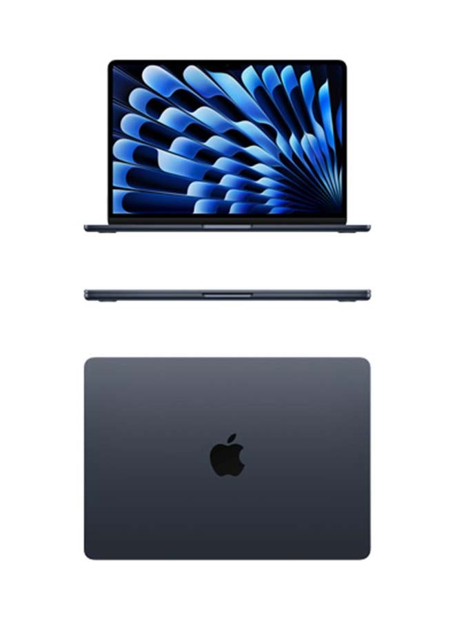 New 2024 MacBook Air MRYU3 15-inch Display, Apple M3 Chip 8-Core CPU 10-Core GPU Processor/8GB RAM/256GB SSD/Intel UHD Graphics(International version) English Midnight