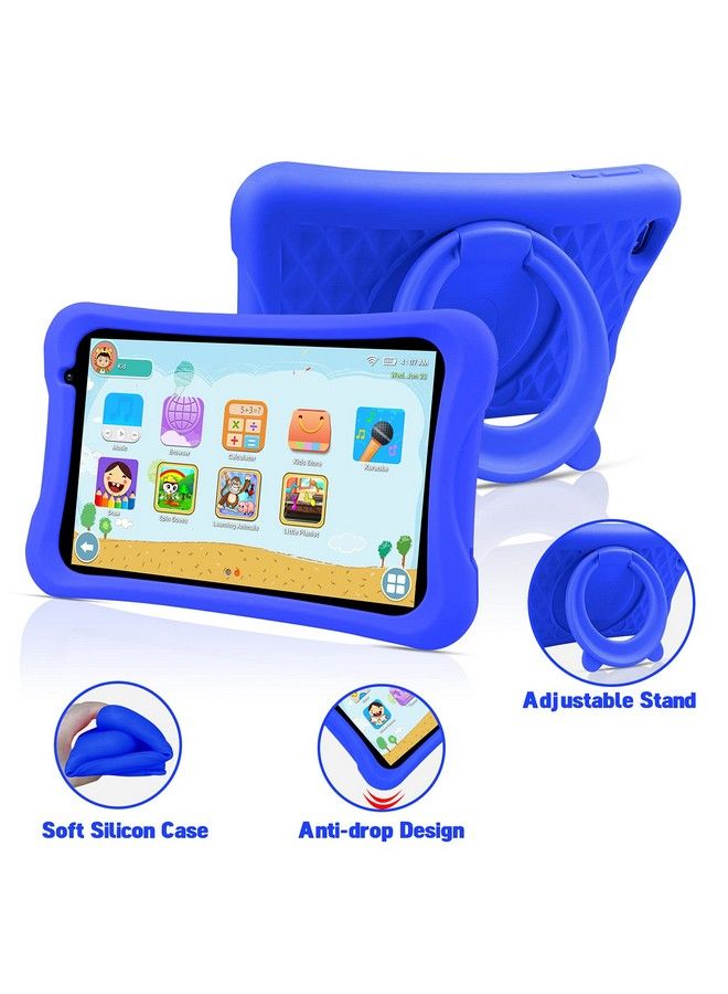 8 Inch Kids Tablet Quad Core Android 10 32Gb Wifi Bluetooth Dual Camera Educationl Gamesparental Control Kids Software Preinstalled With Kidstablet Case(Blue)