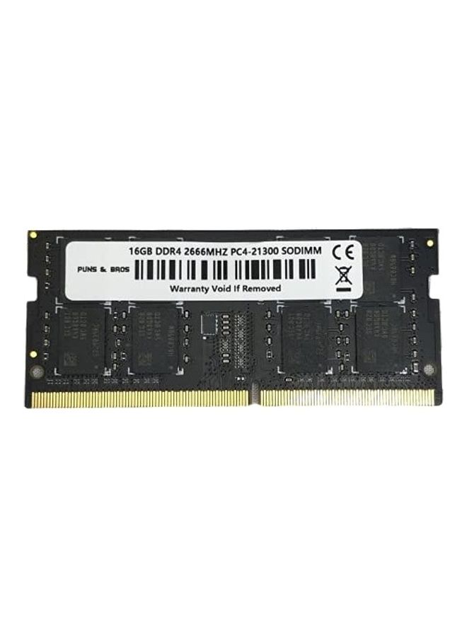 Computer Memory Ram 16Gb DDR4 2666Mhz Module Upgrade Unbuffered (16Gb) Black