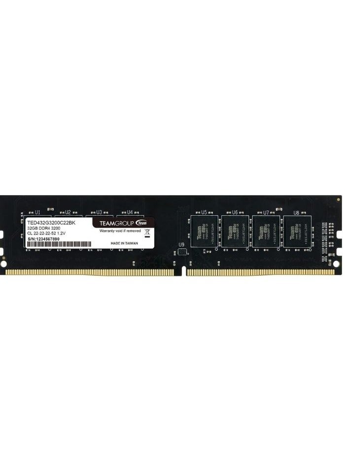 TEAMGROUP Elite DDR4 Desktop PC Memory RAM 3200MHz 288 Pin | 32GB