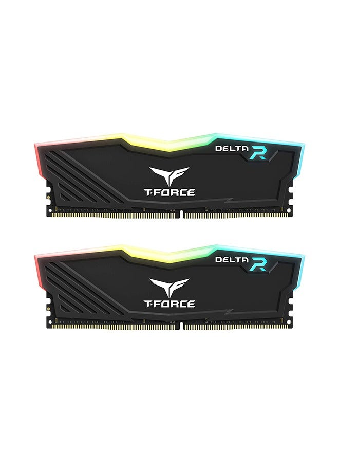 TEAMGROUP Team T-Force Delta RGB DDR4 Gaming Memory, 2 x 8 GB, 3600 Mhz, 288 Pin DIMM, Black