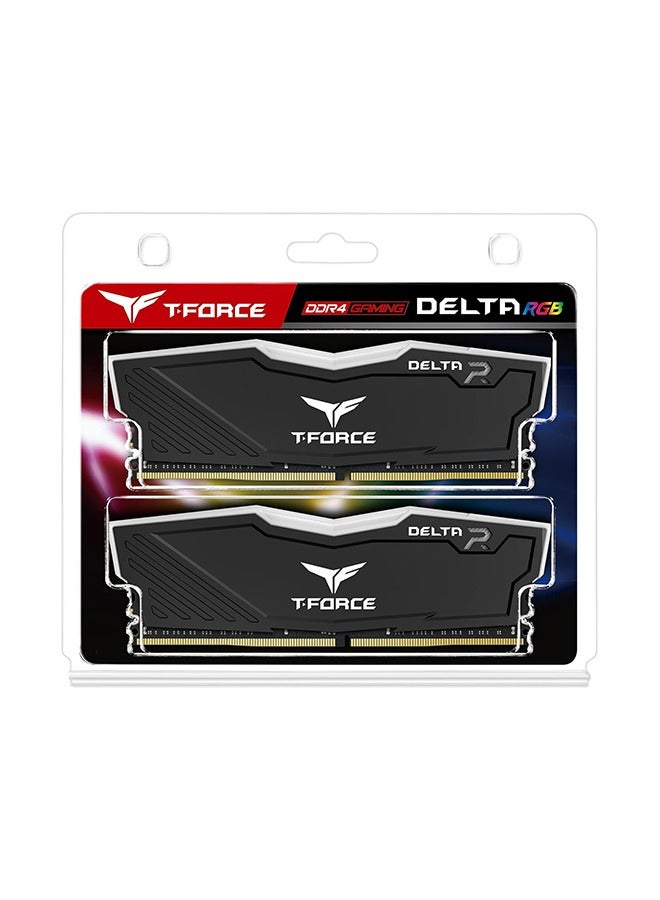 TEAMGROUP Team T-Force Delta RGB DDR4 Gaming Memory, 2 x 8 GB, 3600 Mhz, 288 Pin DIMM, Black