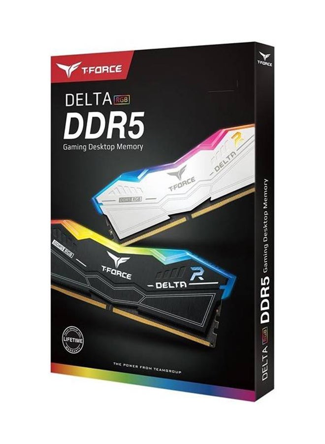 T-Force Delta RGB Black 64GB (2x 32GB) DDR5 6000 Desktop Memory, 288-Pin PC RAM, 38 CAS Latency, Intel XMP 3.0 Chipset, Black | FF3D564G6000HC38ADC01