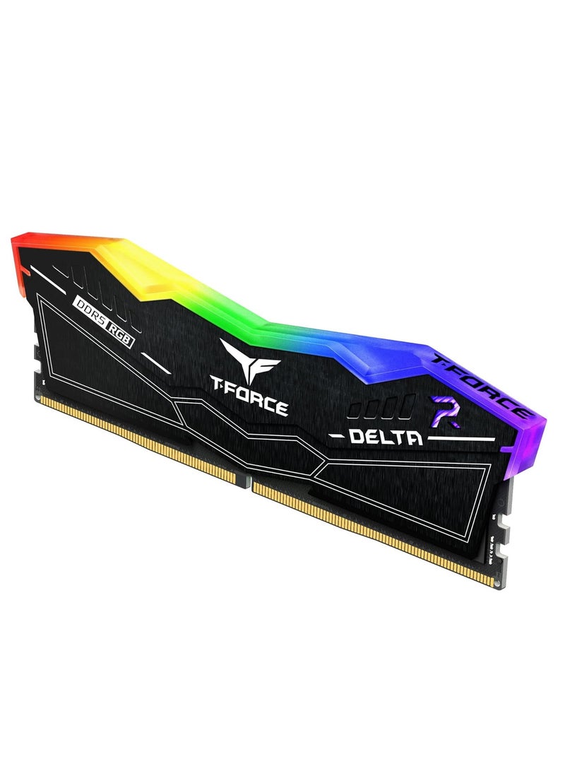 Teamgroup T-Force delta rgb DDR5 32gb kit 2x16GB 6400MHz PC5-51200 CL40 desktop memory module ram black for Z690 FF3D532G6400HC40BDC01