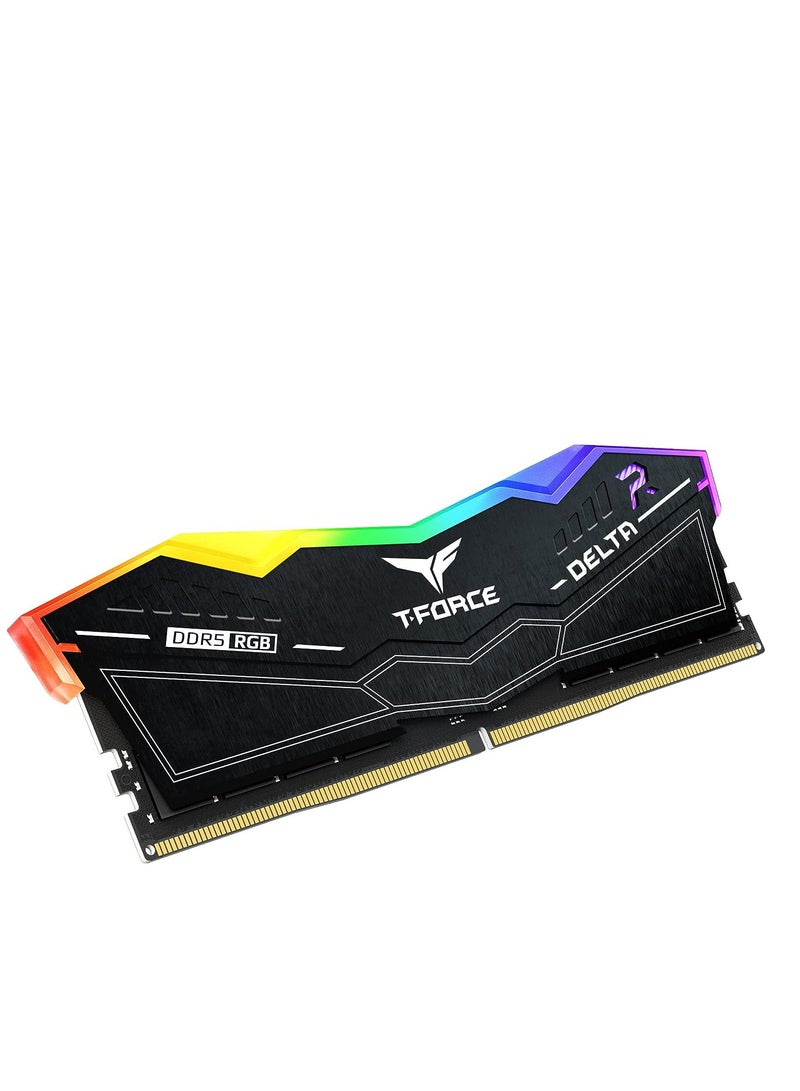 Teamgroup T-Force delta rgb DDR5 32gb kit 2x16GB 6400MHz PC5-51200 CL40 desktop memory module ram black for Z690 FF3D532G6400HC40BDC01