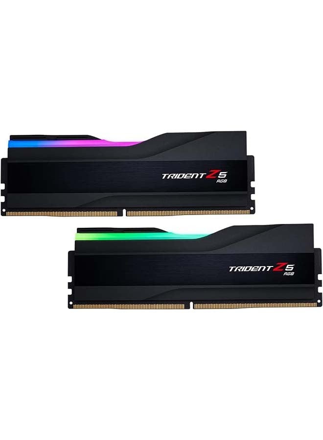 Trident Z5 RGB DDR5 Memory, 32GB (2x16GB) Capacity, 6600MHz Tested Speed, CL34-40-40-105 Latency, 1.40 Voltage, Unbuffered, Non-ECC, Intel XMP 3.0, Black | F5-6600J3440G16GX2-TZ5RK