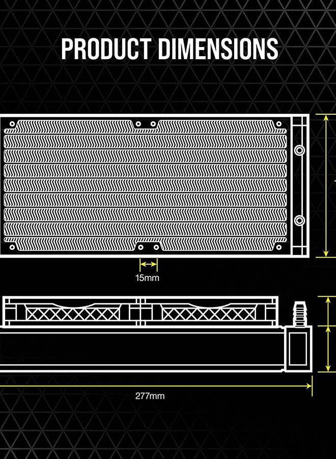 iCUE H100i ELITE LCD Display Liquid CPU Cooler-Custom IPS LCD Screen-40 Dynamic RGB LEDs-120mm Fans-240mm Radiator-COMMANDER CORE Smart Lighting Controller Black