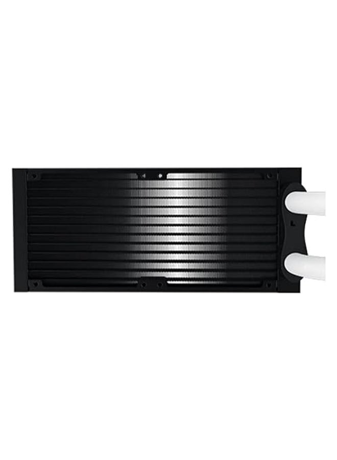 Neon Aqua 240 AIO CPU Liquid Cooler (ARGB LED Pump Head & Tube, 2PCS X22A Fan & Galaxy II Fan Control Kit)
