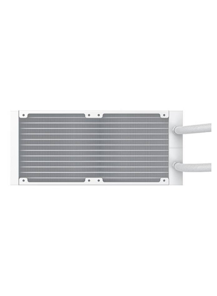 FROZR-O II 240 (AIO Liquid Cooler, White, LCD Pump Head, 2xX22A PWM ARGB Fan, Galaxy II Fan Control Box & Remote) EN40436
