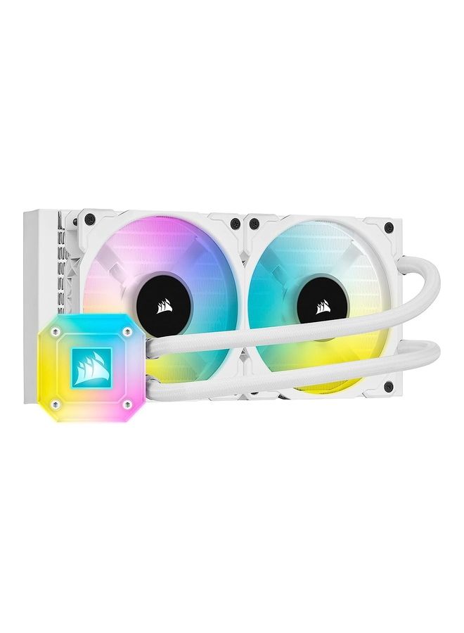 iCUE H100i Elite CAPELLIX, 240mm Radiator, Liquid CPU Cooler White