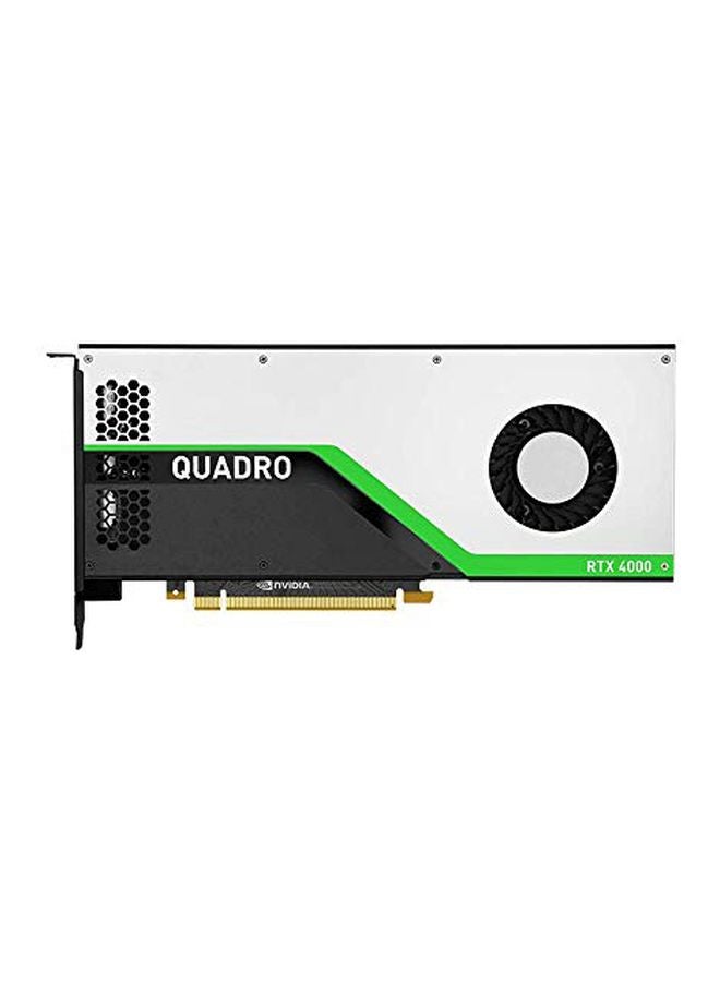 NVIDIA Quadro RTX 4000 Graphics Card Silver/Black/Green