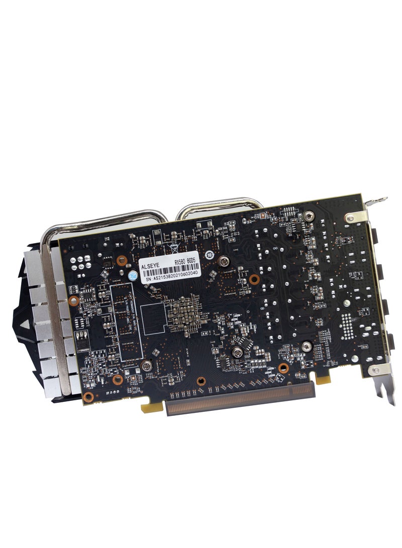 Alseye AMD Radeon RX580 Gaming Graphics Card, 8GB GDDR5 256 Bit RAM Memory With Cooler Fan | DP/HDMI Output | 1340 MHZ Core GPU Clock Speed, PCIe 3.0