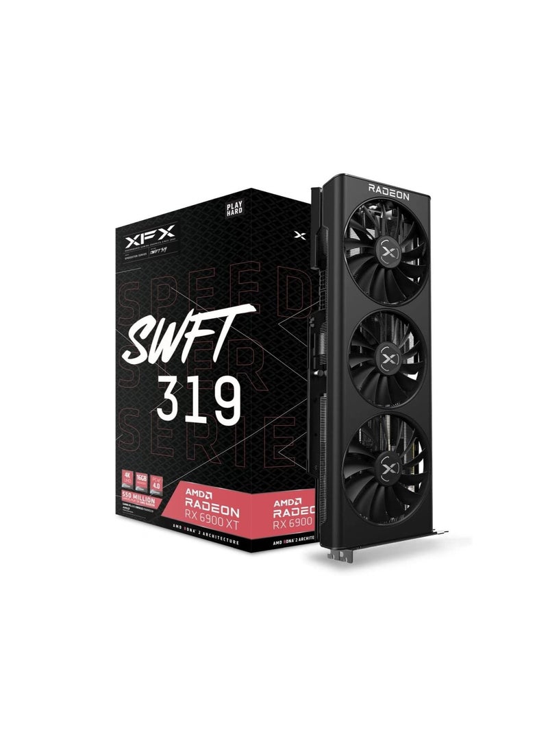 XFX Speedster SWFT 319 AMD Radeon RX 6900 XT CORE Gaming Graphics Card with 16GB GDDR6 HDMI 3xDP, AMD RDNA 2 RX-69XTAQFD9 Brand: Xfx