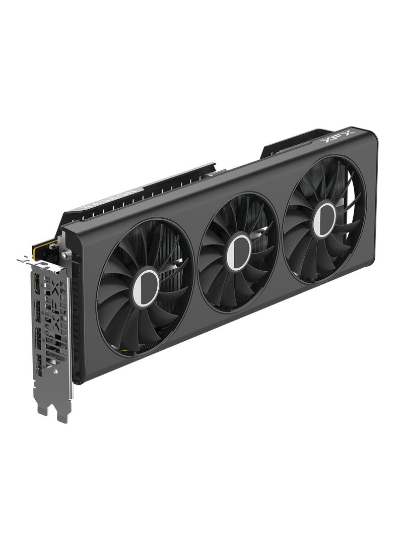 XFX Speedster QICK319 RX 7700 XT Black Gaming Graphics Card 12GB GDDR6 HDMI 3xDP, AMD RDNA 3 RX-77TQICKB9