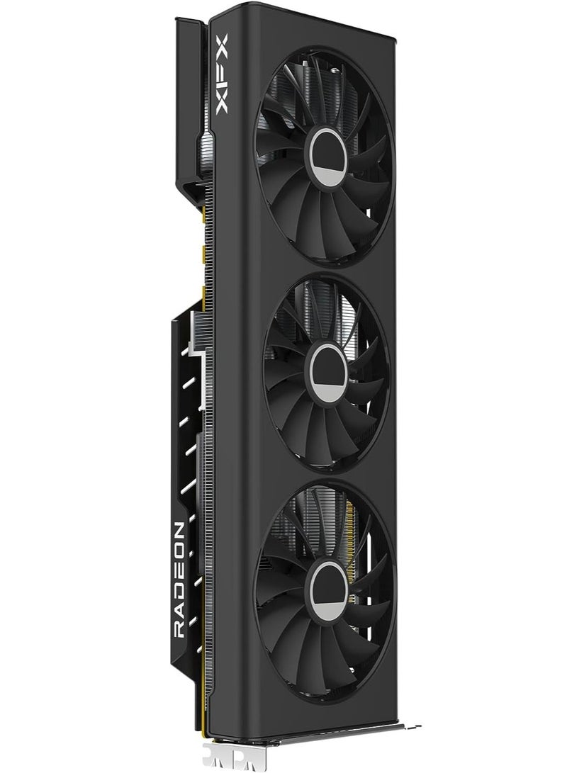 XFX Speedster QICK319 RX 7700 XT Black Gaming Graphics Card 12GB GDDR6 HDMI 3xDP, AMD RDNA 3 RX-77TQICKB9
