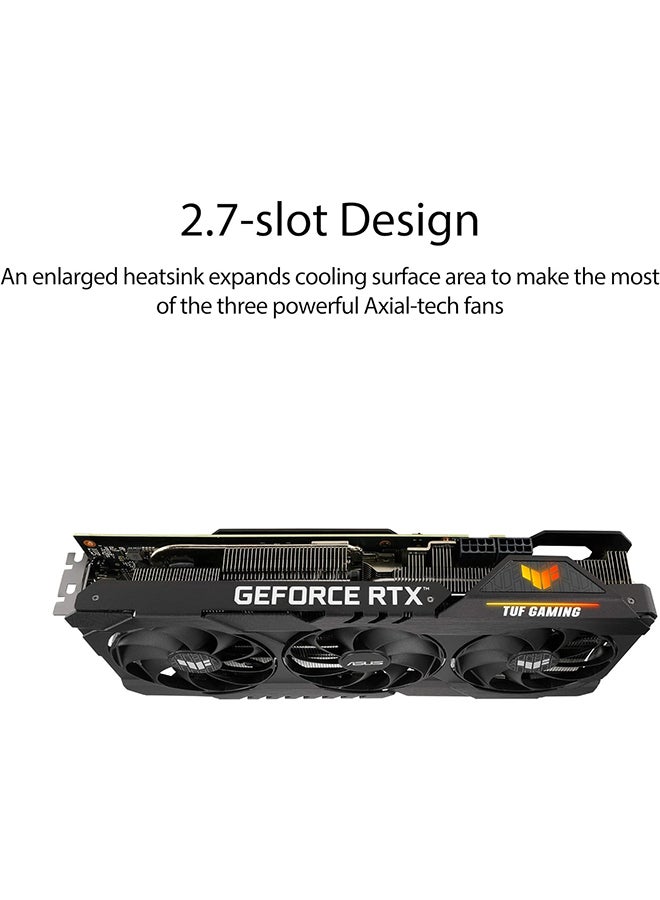 TUF Gaming NVIDIA GeForce RTX 3080 V2 OC Edition Graphics Card (PCIe 4.0, 10GB GDDR6X, LHR, HDMI 2.1, DisplayPort 1.4a, Dual ball Fan Bearings, Military-grade Certification, GPU Tweak II) Black