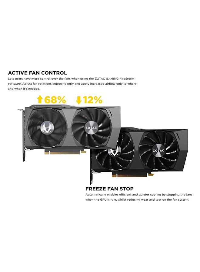 Gaming GeForce RTX™ 3050 Twin Edge 8GB GDDR6 128-bit 14 Gbps PCIE 4.0 Gaming Graphics Card, IceStorm 2.0 Advanced Cooling, Freeze Fan Stop, Active Fan Control, ZT-A30500E-10M Black