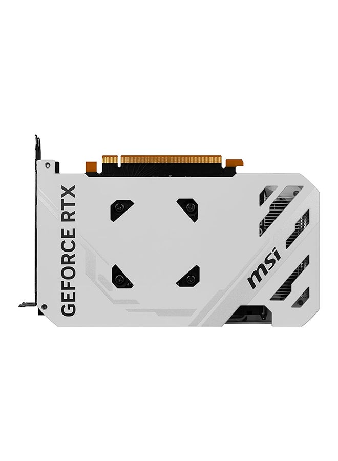 GeForce RTX 4060 VENTUS 2X WHITE 8GB GDDR6 Graphics Card, 2490 MHz Boost Clock, 3072 CUDA Cores, PCIe Gen 4, 128-bit Memory, 17 Gbps Memory Speed, HDMI 2.1 & DisplayPort v1.4a, 8K Resolution, G-SYNC, 4 Display Support, 912-V516-030 White