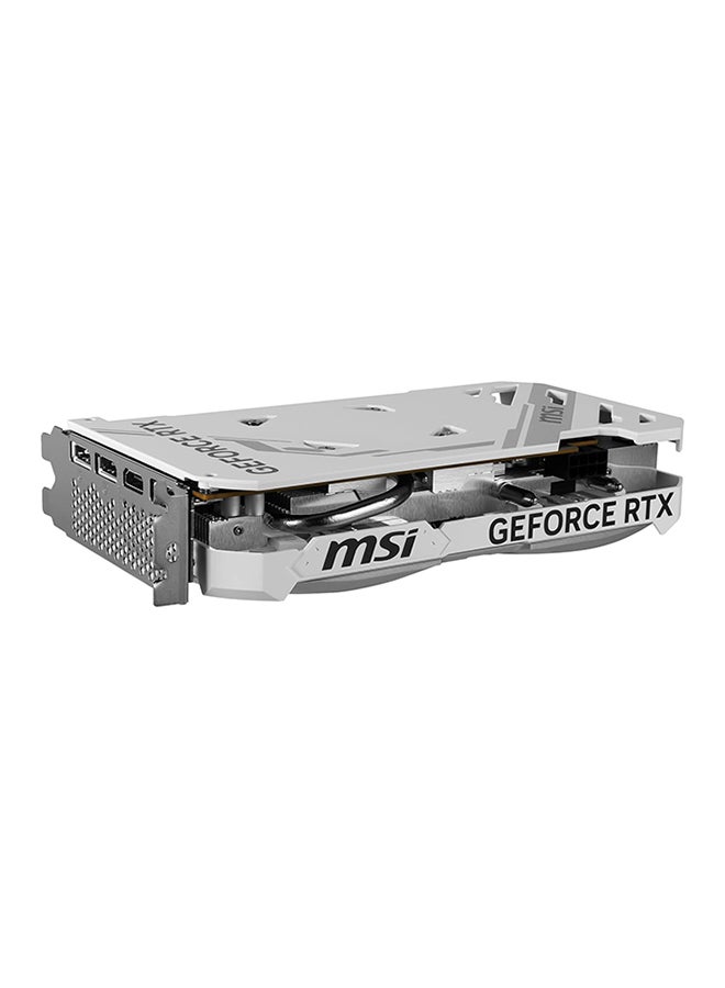 GeForce RTX 4060 VENTUS 2X WHITE 8GB GDDR6 Graphics Card, 2490 MHz Boost Clock, 3072 CUDA Cores, PCIe Gen 4, 128-bit Memory, 17 Gbps Memory Speed, HDMI 2.1 & DisplayPort v1.4a, 8K Resolution, G-SYNC, 4 Display Support, 912-V516-030 White