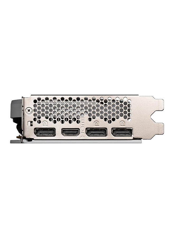GeForce RTX 4060 VENTUS 2X WHITE 8GB GDDR6 Graphics Card, 2490 MHz Boost Clock, 3072 CUDA Cores, PCIe Gen 4, 128-bit Memory, 17 Gbps Memory Speed, HDMI 2.1 & DisplayPort v1.4a, 8K Resolution, G-SYNC, 4 Display Support, 912-V516-030 White