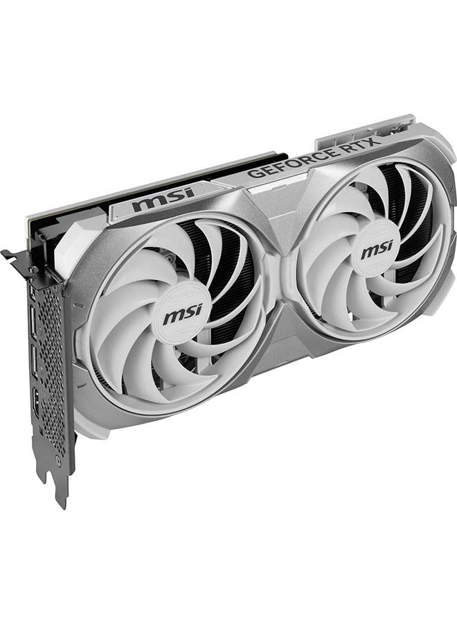 GeForce RTX 4070 Ventus 2X 12G OC Graphics Card, 12GB GDDR6X 192-Bit Memory, 2505MHz Boost Clock, 5888 CUDA Cores, 21Gbps Memory Speed, PCIe Gen 4, 3x DP / HDMI, White
