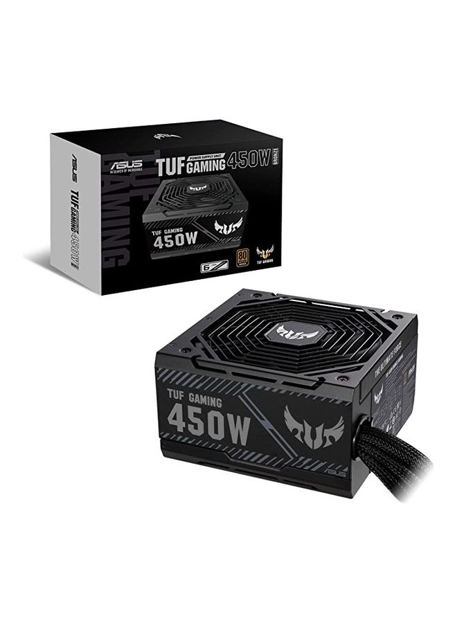 TUF Gaming 450B 450W Power Supply, 80Plus Bronze, PSU, PCI-E 6+2-pin x2, Fan Size 135mm | 90YE00D3-B0NA00 Black