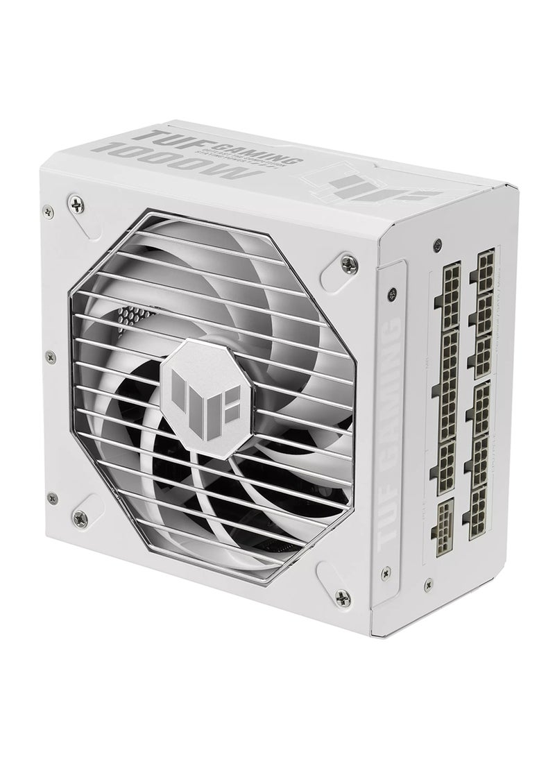 TUF Gaming 1000W Gold White Edition ATX Power Supply, Active PFC, Military-Grade Certification, Fully Modular Etched Cables, Axial-Tech Fan Design, 80 Plus Gold Certification, Dual Ball Fan Bearings, Protective PCB Coating | 90YE00S5-B0NA00 White