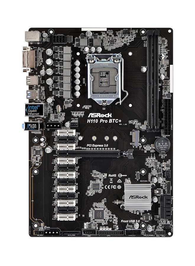 H110 Pro Btc+ Motherboard With 13 Pcie Gpu Support