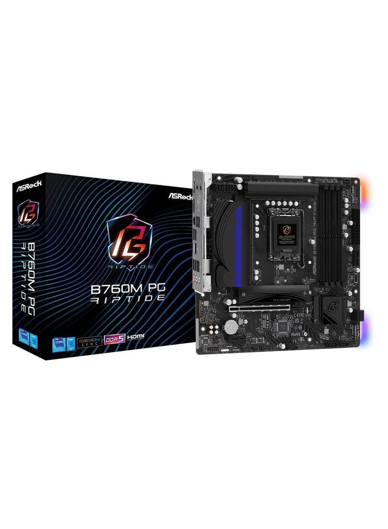 ASRock B760M PG Riptide Intel 700 Series mATX Motherboard