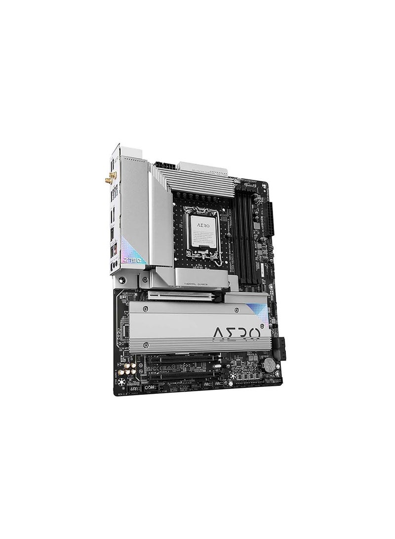 Z790 AERO G LGA1700 ATX Motherboard, Intel Z790 Chiipset, 4x DDR5 DIMM Up to 192GB Memory, Wi-Fi 6E / 2.5GbE LAN / BT 5.3, 5x M.2, PCIe 5.0, USB 3.2 Gen2x2 Type-C, HDMI / DP Grey