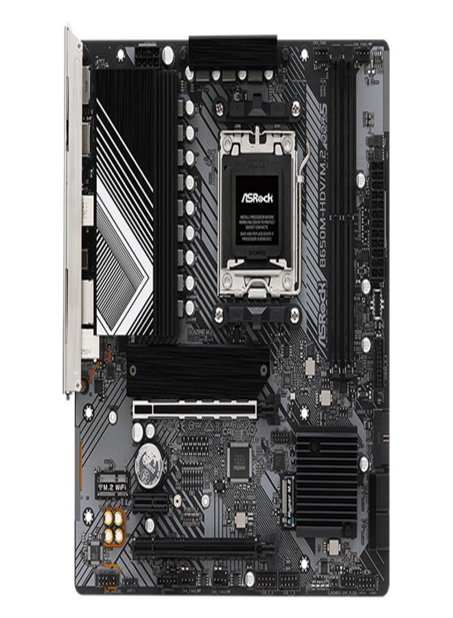 AsRock B650M-HDV/M.2 DDR5 Motherboard Supports AMD Socket AM5 Ryzen™ 8000 and 7000 Series Processors