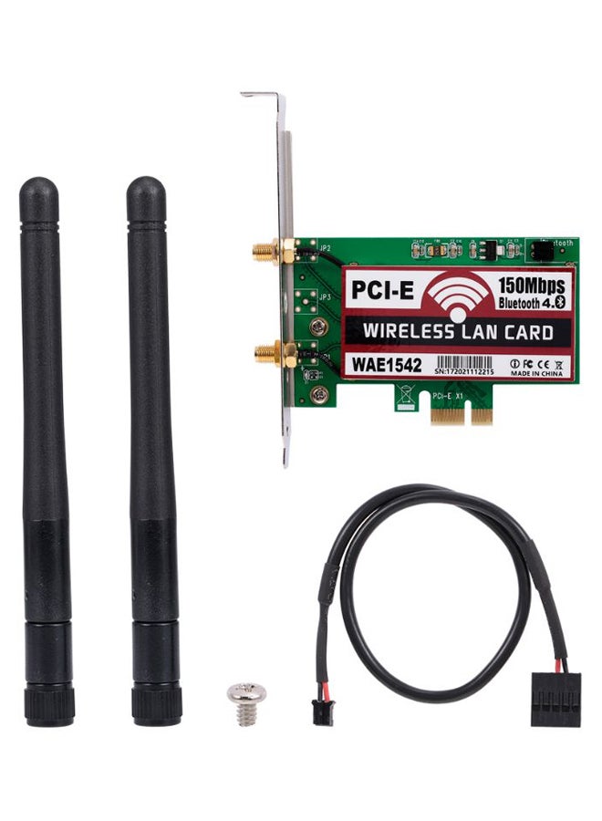 Bluetooth Wireless LAN Network Card With Antenna Multicolour